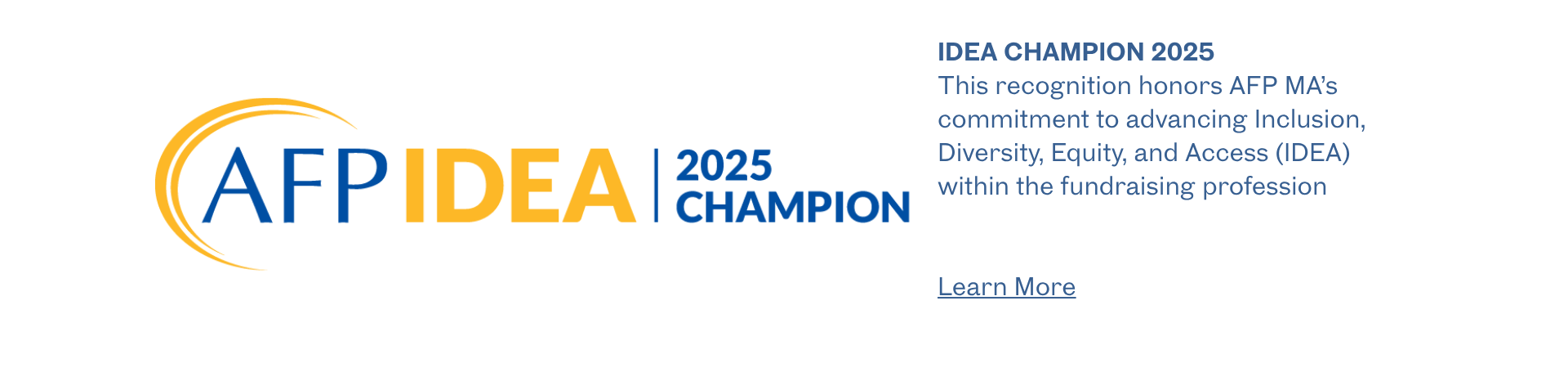 AFP MA is named IDEA Champion 2025